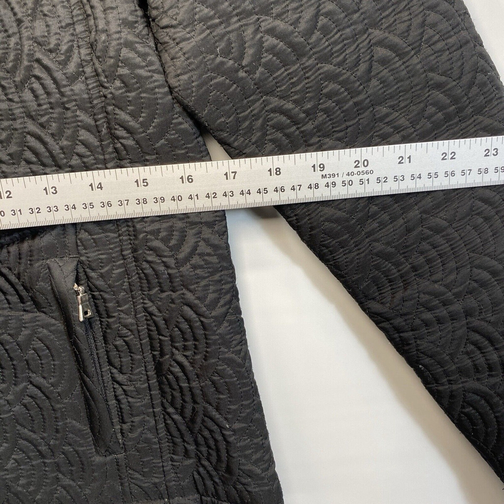 Effeti Moda Quilted Jacket Size Small Black - Picture 3 of 7
